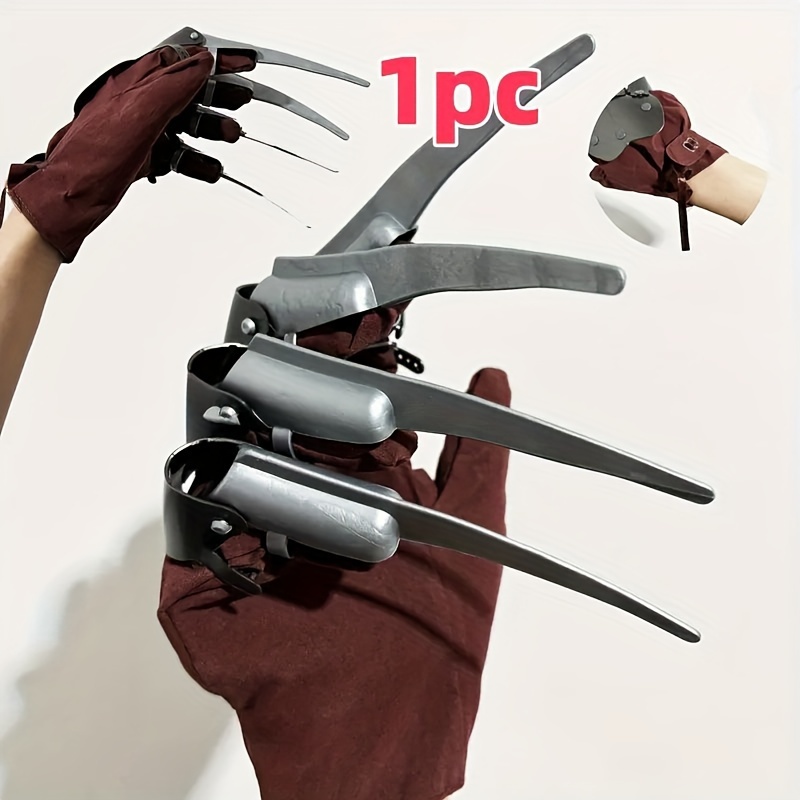 

Gloves, 1pc - Uncharged Plastic Mechanical And Air For , -playing, Halloween, Parties - , To