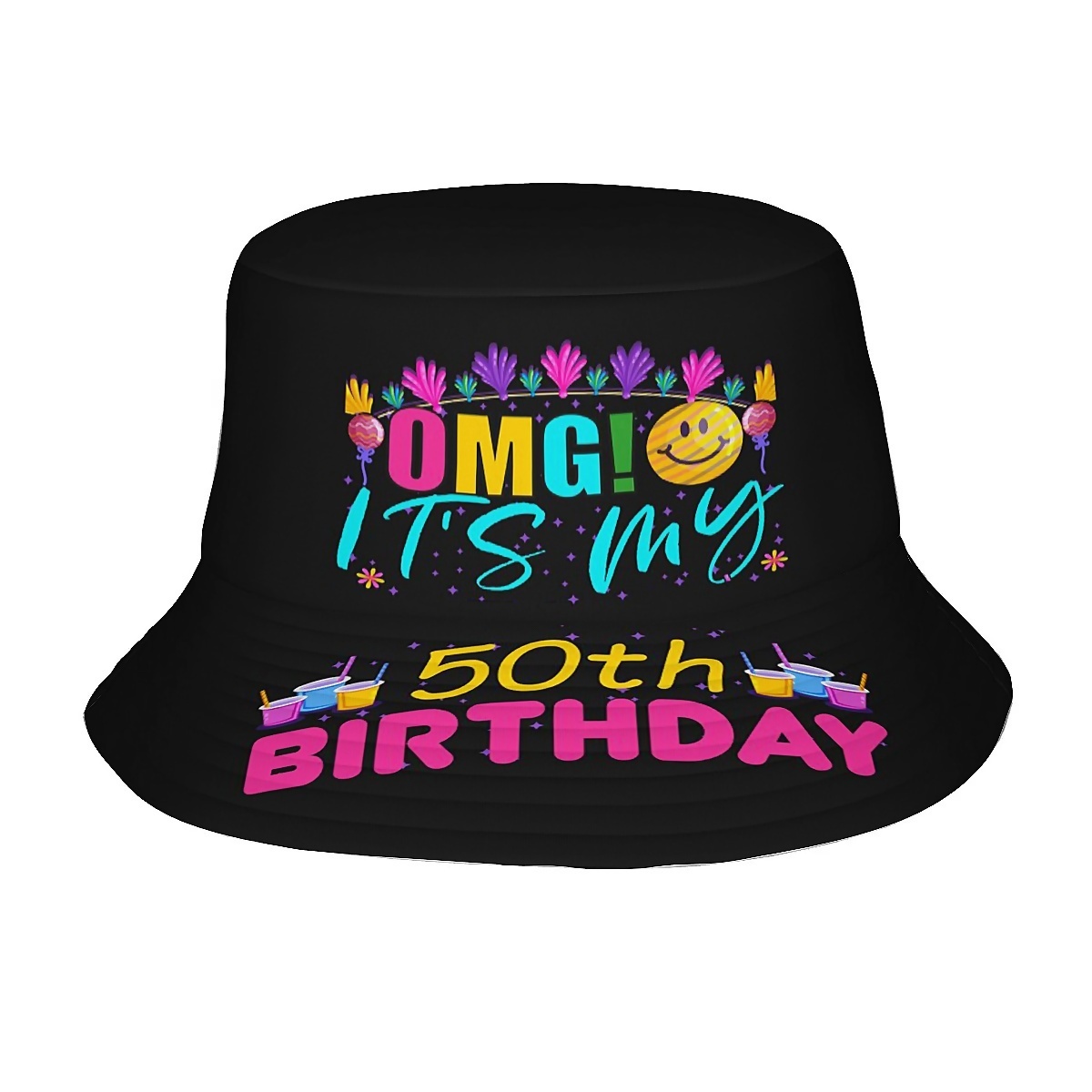 E-shop 1 Stück OMG! Es ist mein 50. Geburtstagshut – Lustiges 50 Jahre Geschenk für Männer & Frauen, Outdoor, Angeln, Strand, Wandern – Unisex