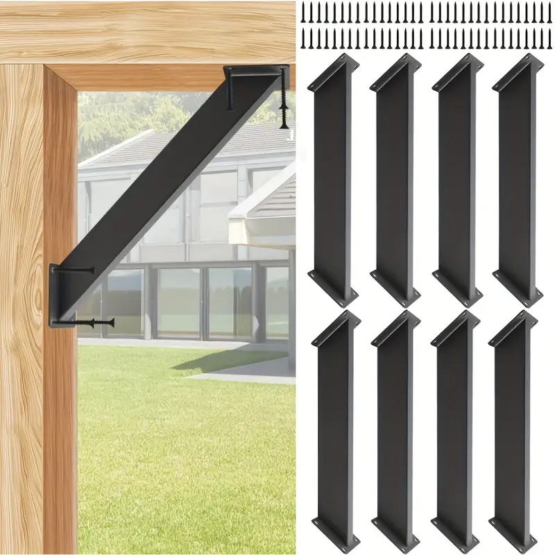 Gazebo Brackets 2-Pack 45 Degree Angle Support Brackets | Heavy Duty Pergola Connectors | Black Gazebo Brackets 2-Pack 45 Degree Angle Support Brackets | Heavy Duty Pergola Connectors | Black