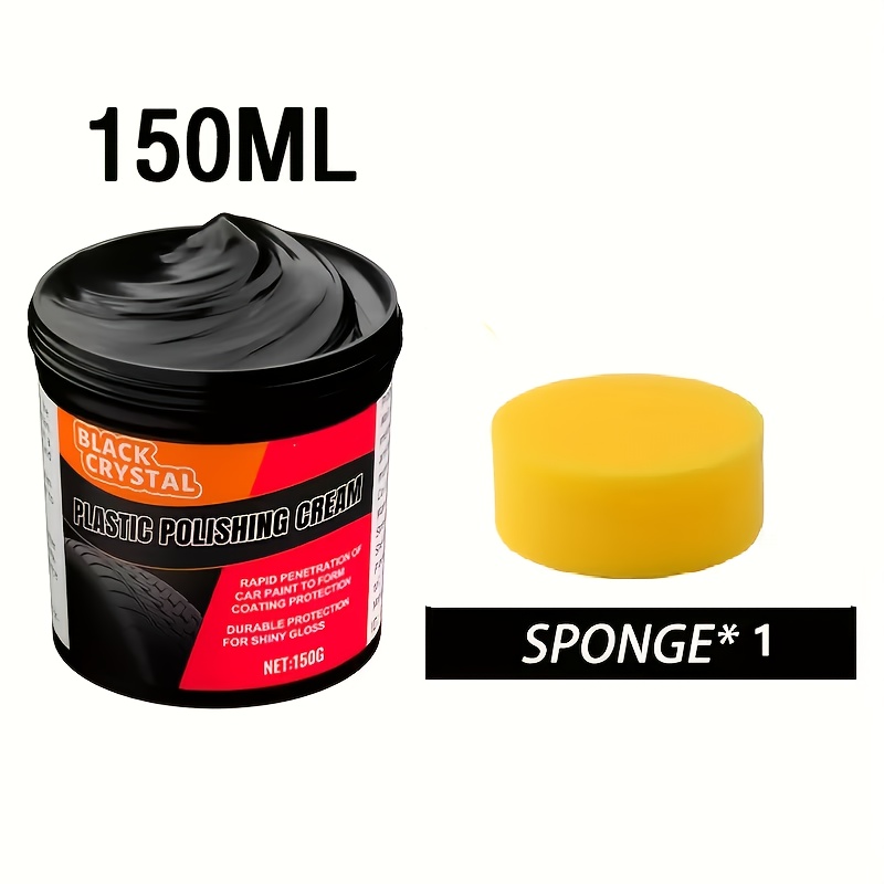 TEMU Plastic And Rubber Repair Paste - Interior Reconditioning Wax, Automotive Tire Gloss Maintenance, Anti-aging And Fading, Repair Scratches