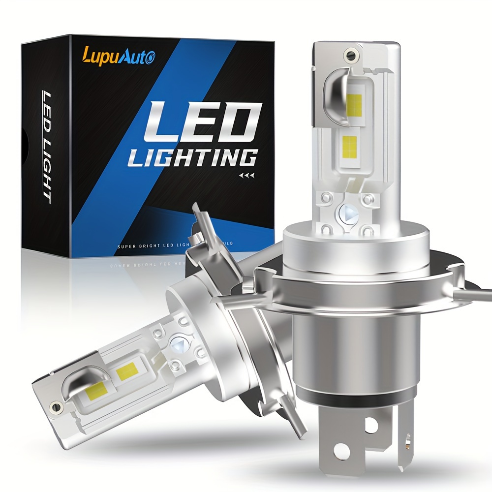 Luces LED H4 100W Bombilla Alta/Baja Impermeable Blanco 8000K Faro  Delantero