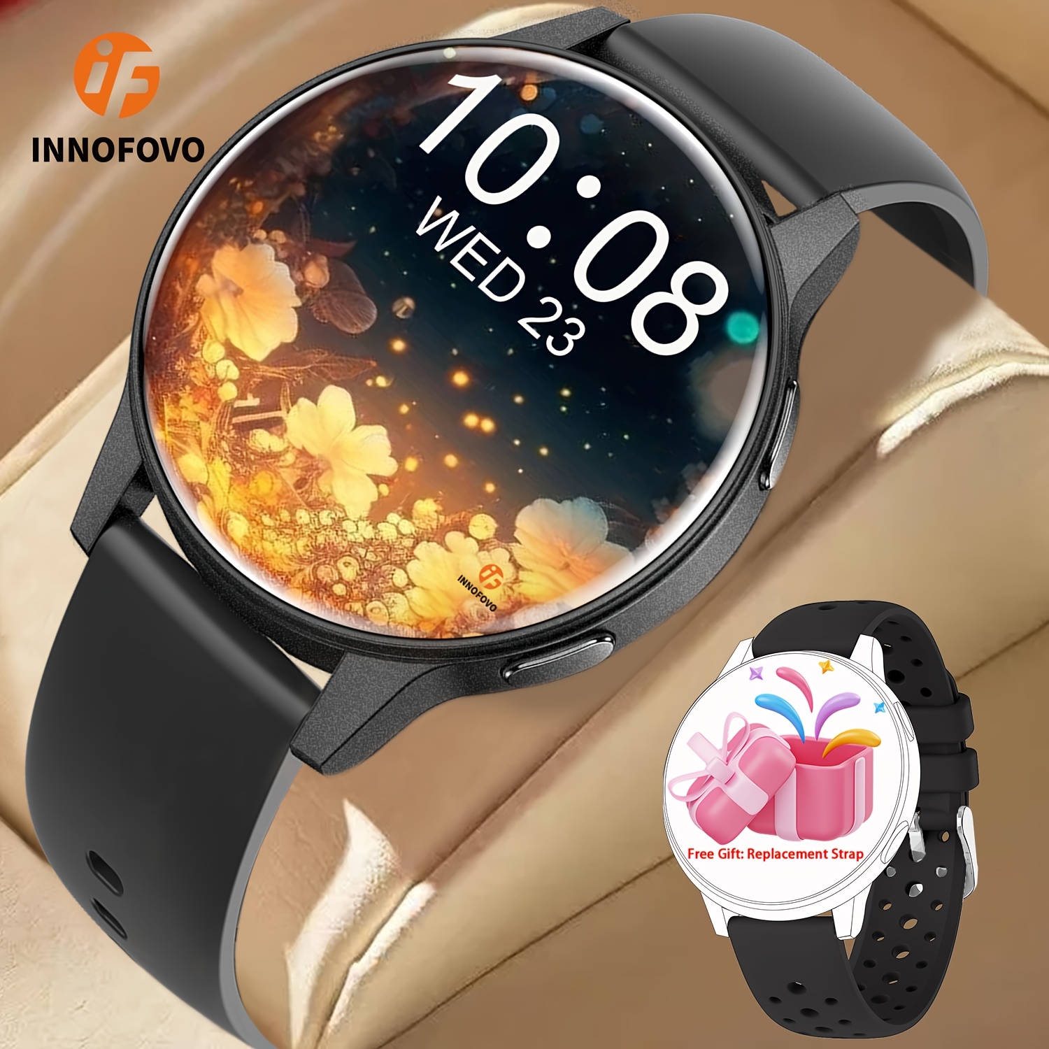 Smart Watch with HD Touchscreen and Voice Assistant