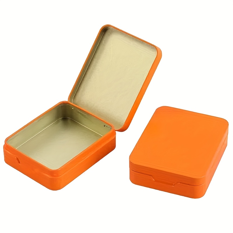 Storage Iron Box Rectangular Tin Can Flat Packaging Iron Box Sealed Packaging Gift Box