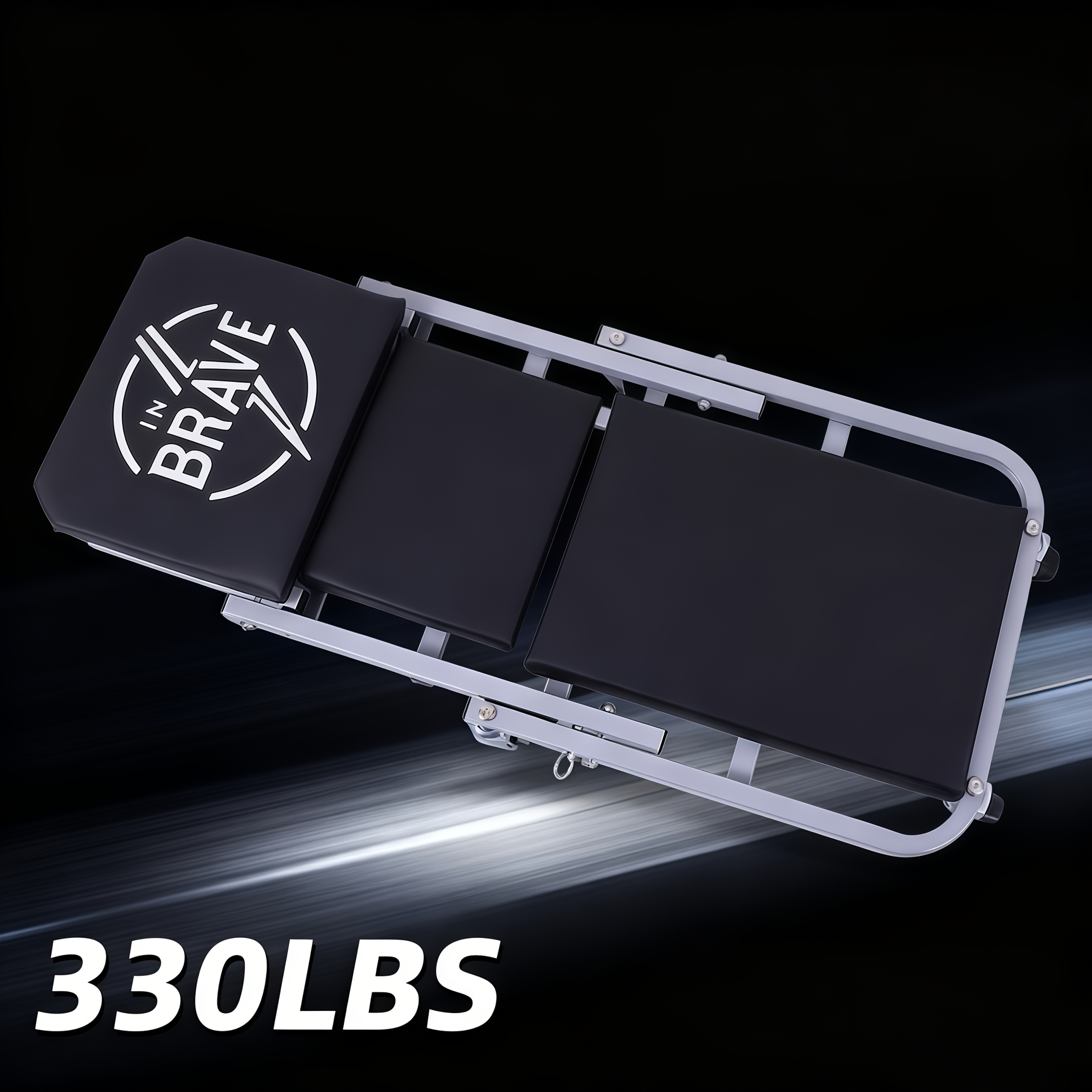 TEMU 3-in-1 Mechanic Creeper Seat & Under Car Roller | Z-shaped Foldable Design, 300 Lb Capacity, 6 Swivel Casters, Padded Cushion & Tool Tray For Auto/truck/motorcycle Repair | Gift For Men/dad