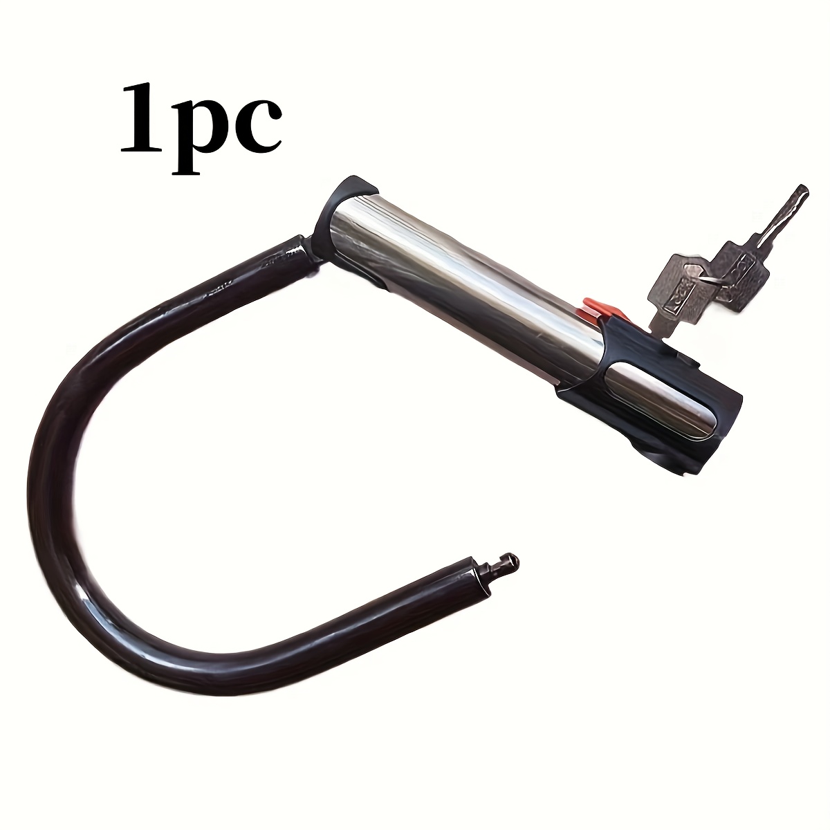 TEMU 1pc - Antivol en U pour moto et vélo, antivol de sécurité renforcé, alimentation électrique requise, convient aux motos/vélos/scooters, serrures