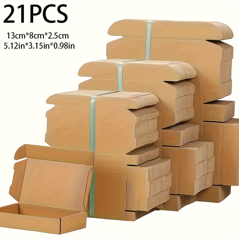 TEMU Juego de 21 piezas de cajas de almacenamiento y envío de regalos con relieve y hundido - Duraderas y resistentes, varios tamaños: