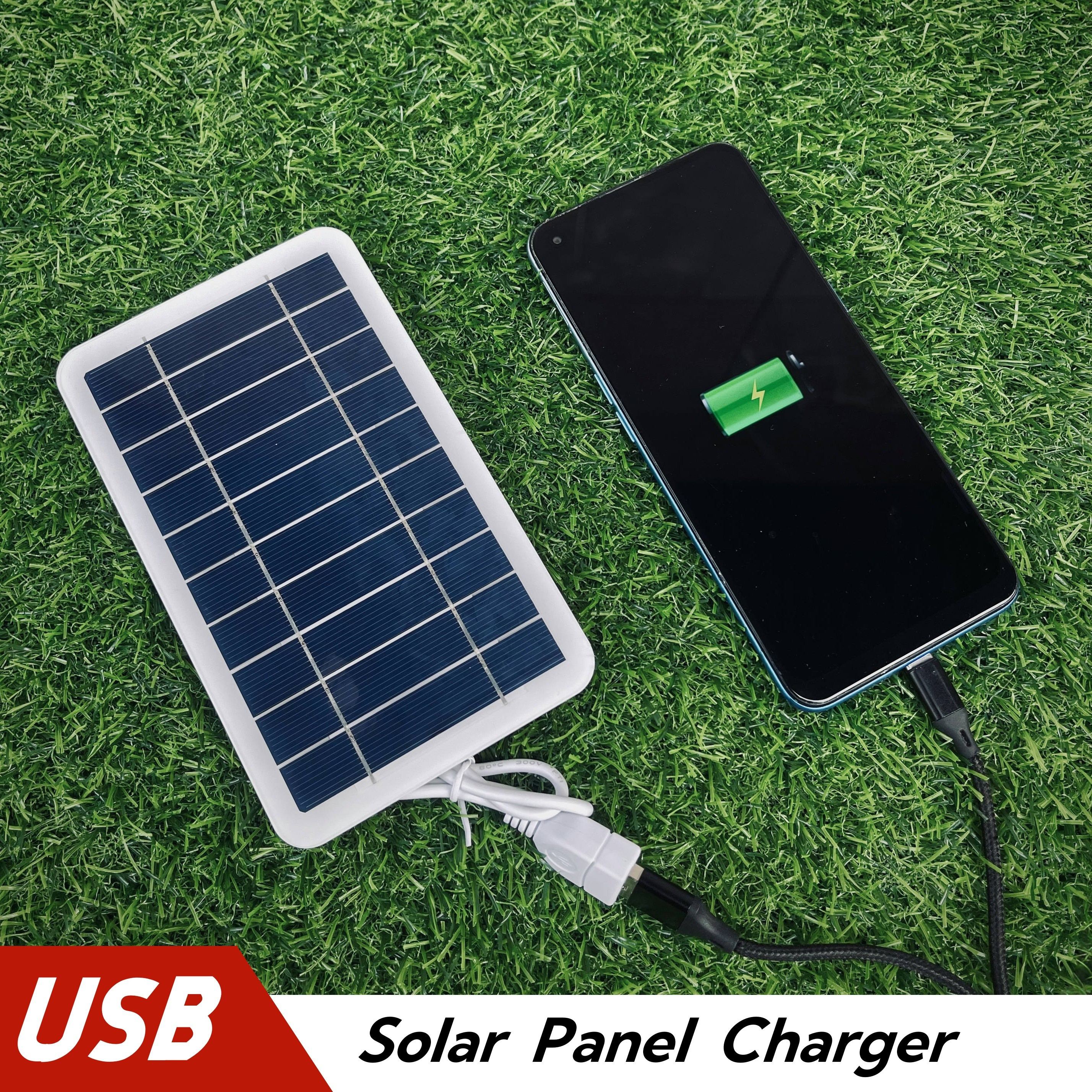 

Panneau de Charge Solaire Portable pour Voyage en et Camping, Chargeur Solaire USB avec Banque d'Énergie Mobile, Convient pour Téléphones, Lampes de Poche, Vents, Chargeur Solaire pour Téléphone