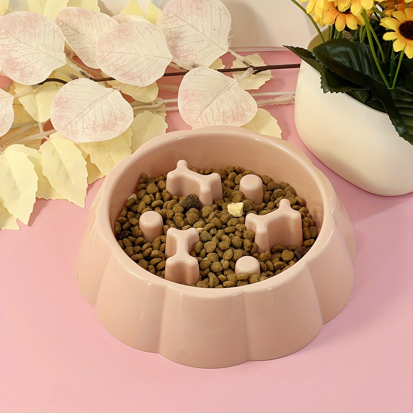 Image of Pet Supplies Dog Slow Feeder Bowl Anti-choking Slow Eating Dish For Cats And Dogs Slow Feeding Bowl For Cats