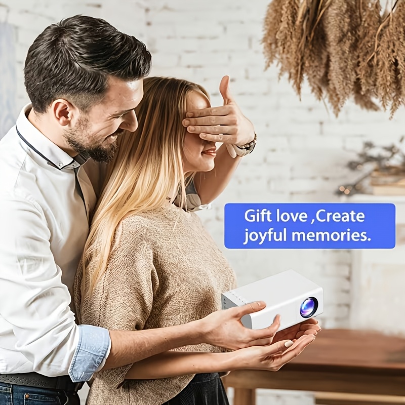 Smart Mini Movie Projector with Remote Control & Speaker