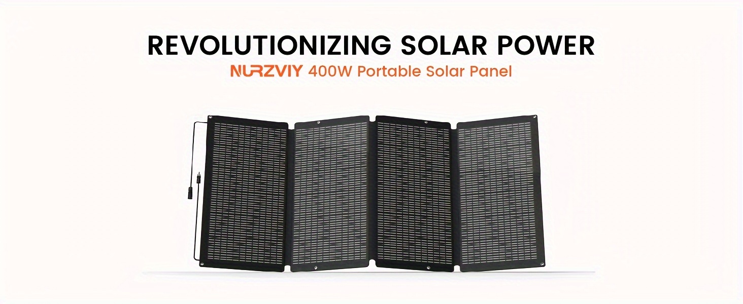 Panel Solar NURZVIY 400W Portátil