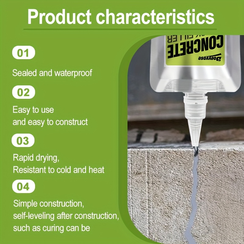 Doeyvose Cement Wall Joint Filler Is Suitable for Industrial Use, As Well As for Walls, Floors, Tiles, And Home Renovations.
