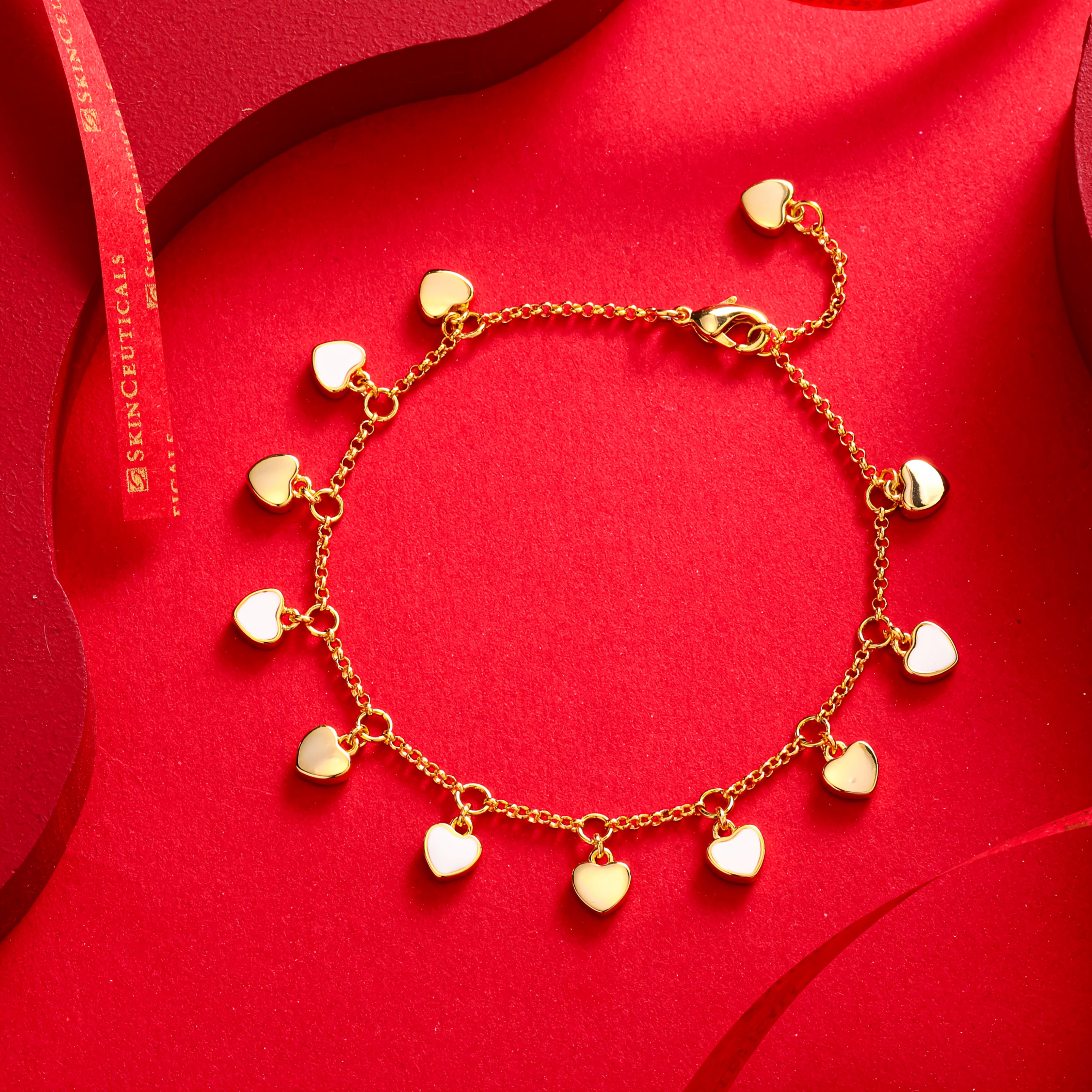Image of 925 Silver, Women's Bracelet Contains Love Suitable As A Gift Christmas Valentine's Day Mother's Day With Exquisite Gift Box