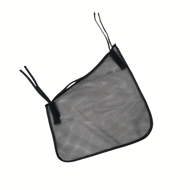 E-shop Verstellbarer Seitensack-Organizer für Kinderwagen – Netz mit rutschfester Funktion – Schwarzer Polyester-Aufbewahrungsregal für unterwegs,