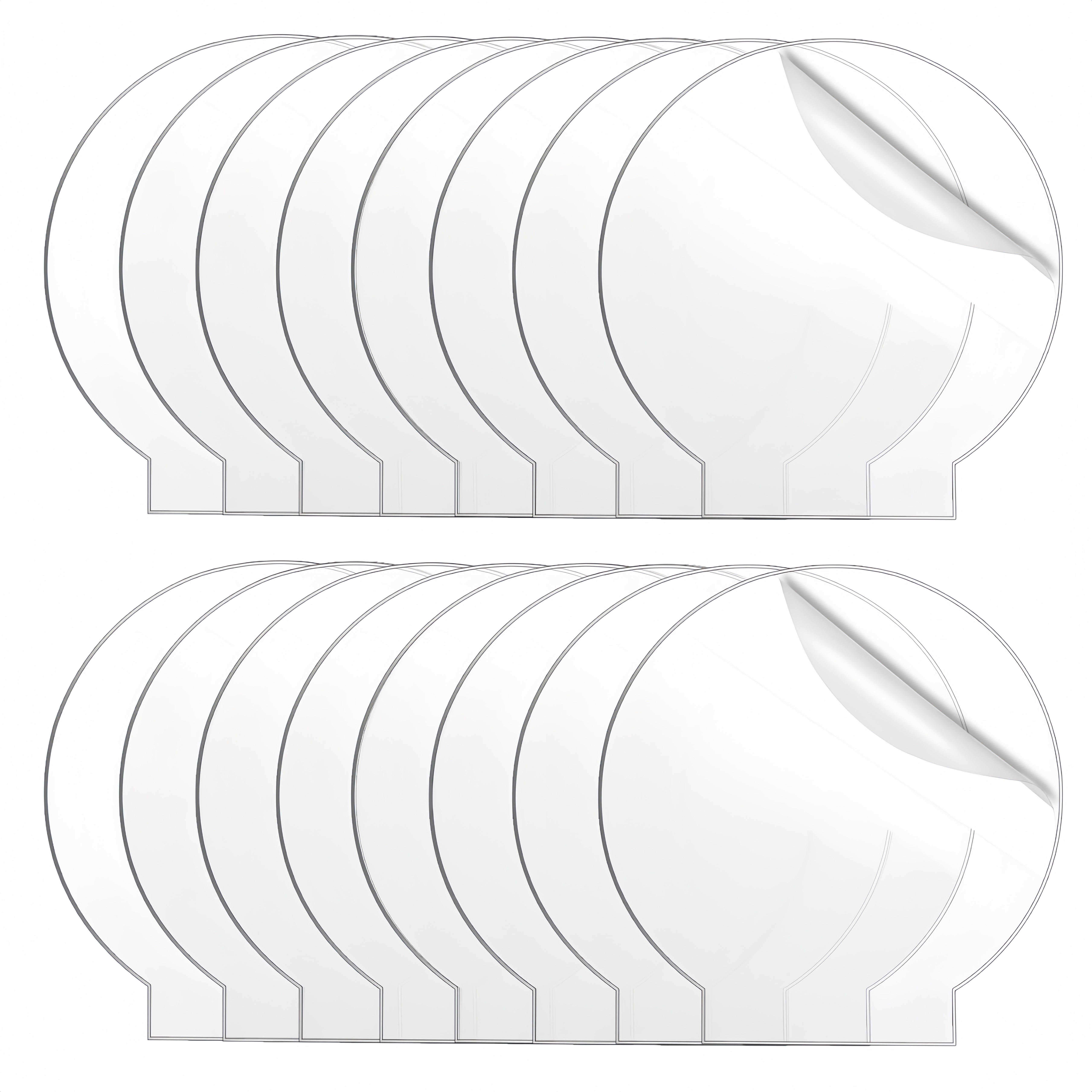 10pcs Acrylic Panel Transparent Cast, Panel Acrylic Blank With Double Side Protection For Panel Carving Craft Display Project, For Gift, For Festival