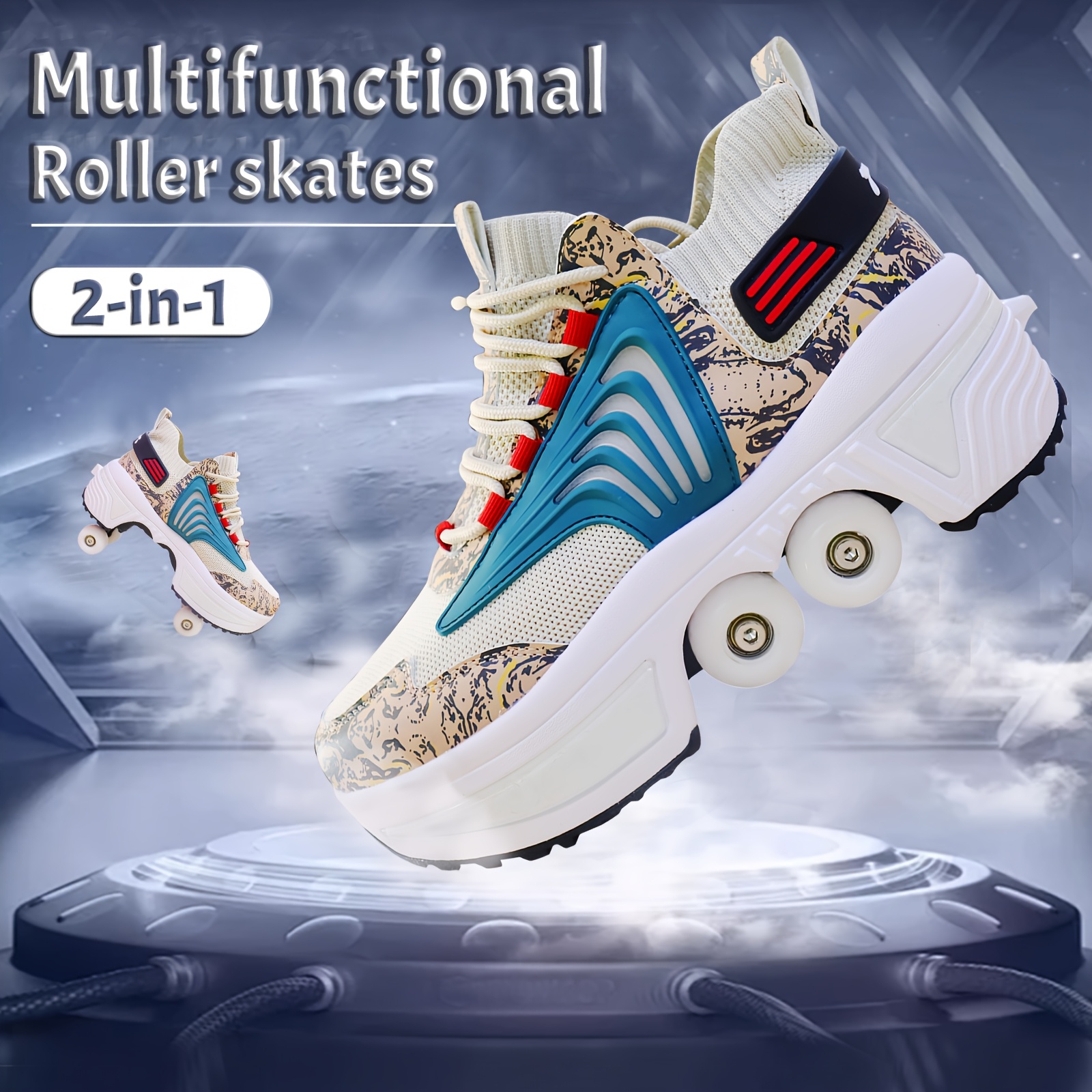 Rollschuhe Skate Schuhe Frauen Deformation Roller Skate Schuhe