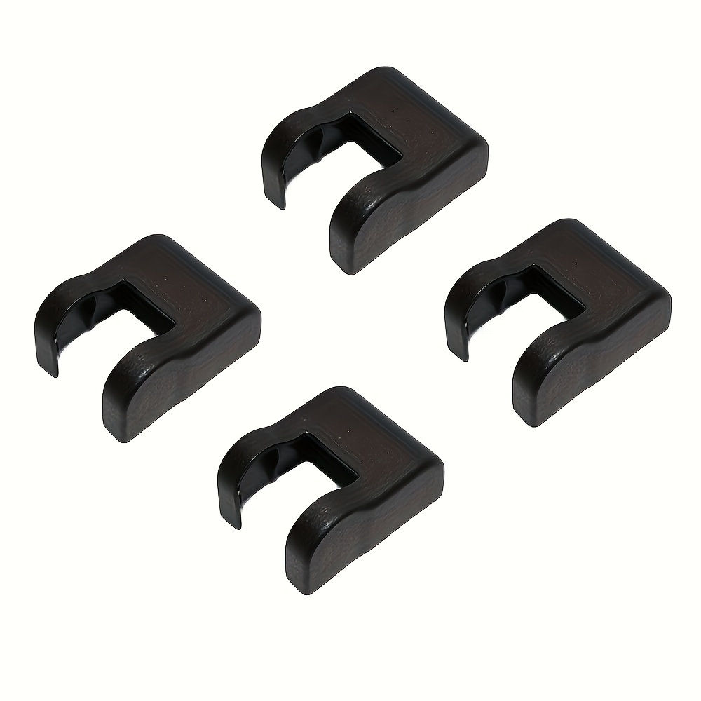 Image of 4pcs Muchkey Black Car Door Lock Stopper Covers - Durable Pp Material, For A1, Q3, S3, Rs5, Sq5, Tt, Tts, , Veracruz, Azera, , , Venga -