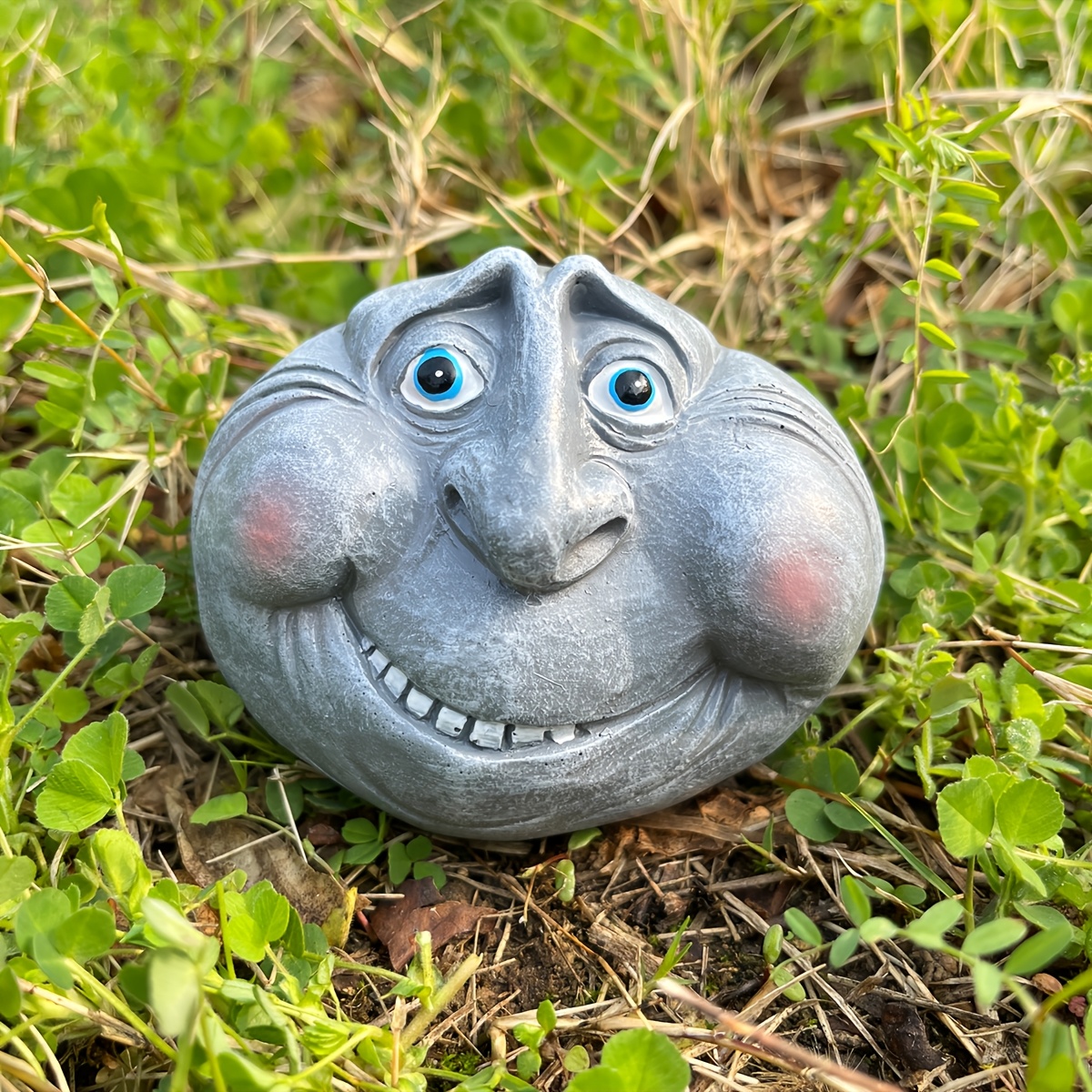 Image of Whimsical Outdoor Statue - Cartoon Resin Sculpture With Features, Garden And Yard Decor, And No Power Needed, Design For Mother’s Day Or Outdoor Art, Statues For Home Decor