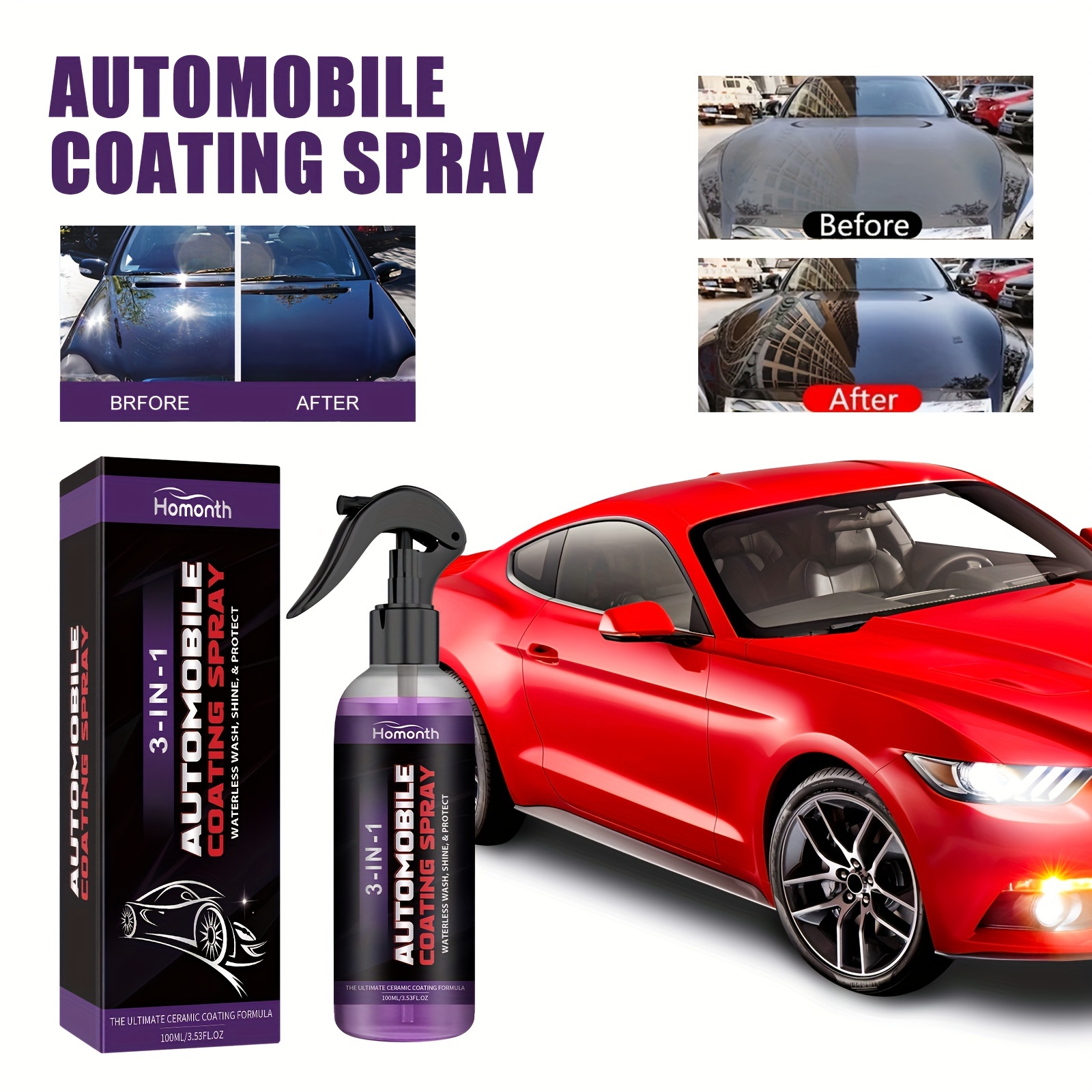 Purple Coating Agent Car Paint Decontamination Polishing - Temu