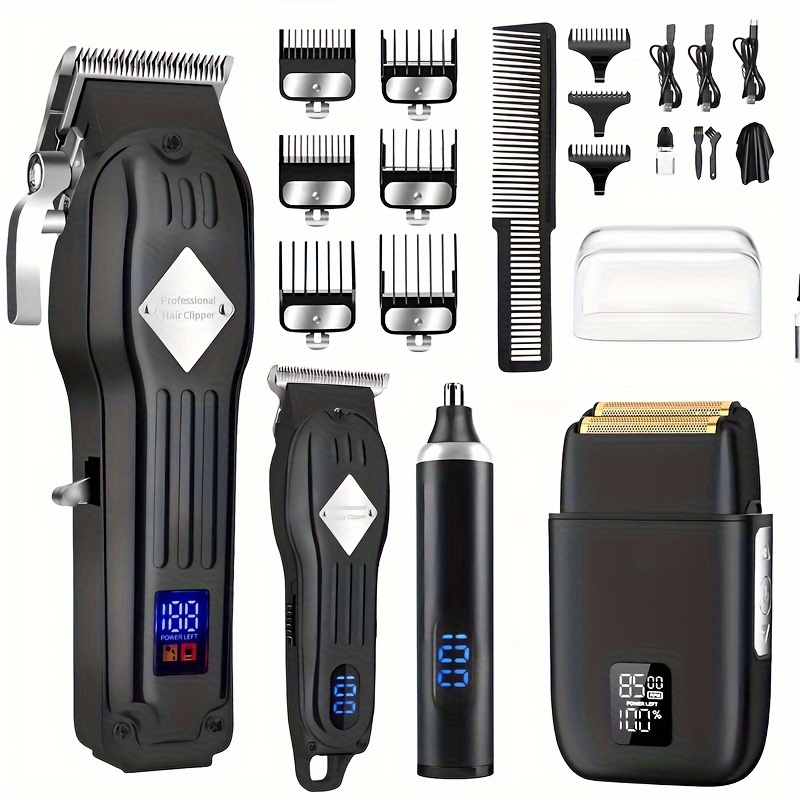 

And Set, Kit , , & Remover - Styling & Grooming Set , , Led Display, For Men