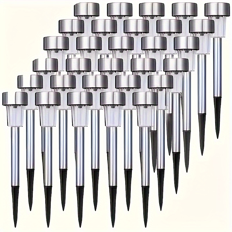 Solar LED Pathway Lights – Outdoor Stainless Steel Landscape Garden Lights for Yard, Lawn, Walkway, Driveway & Deck (20/30/40 Pack) — Zaynora Luxury Marketplace