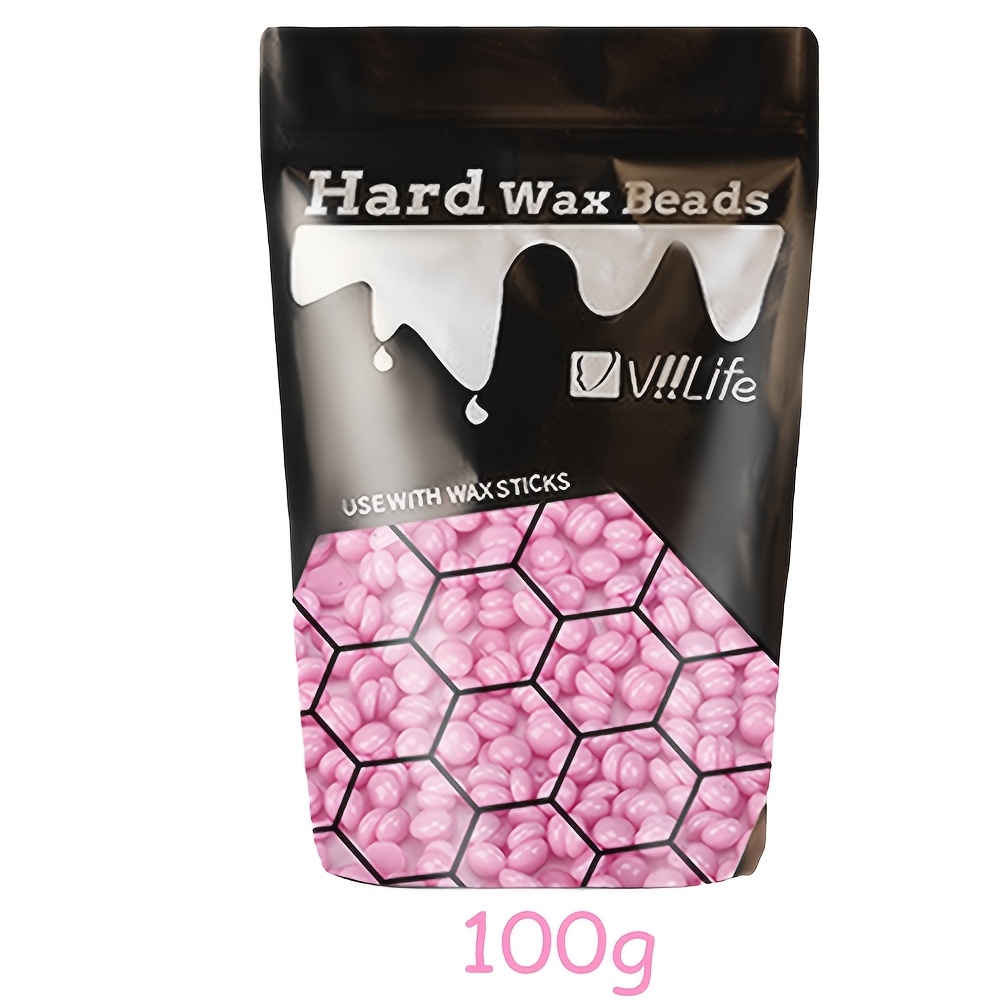 Image of Viilife Hair Removal Wax Beans, 50g/100g, Multipurpose Hard Wax Beads For Body, Face, Legs, Brazilian - For Types, Waxing Kit For Long- Skin