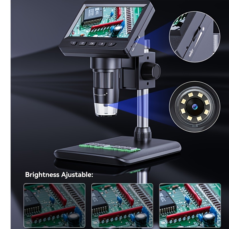 

Macro Lens Digital Microscope With 8led1000x Magnification Computer Microscope, Electron Biological Microscope