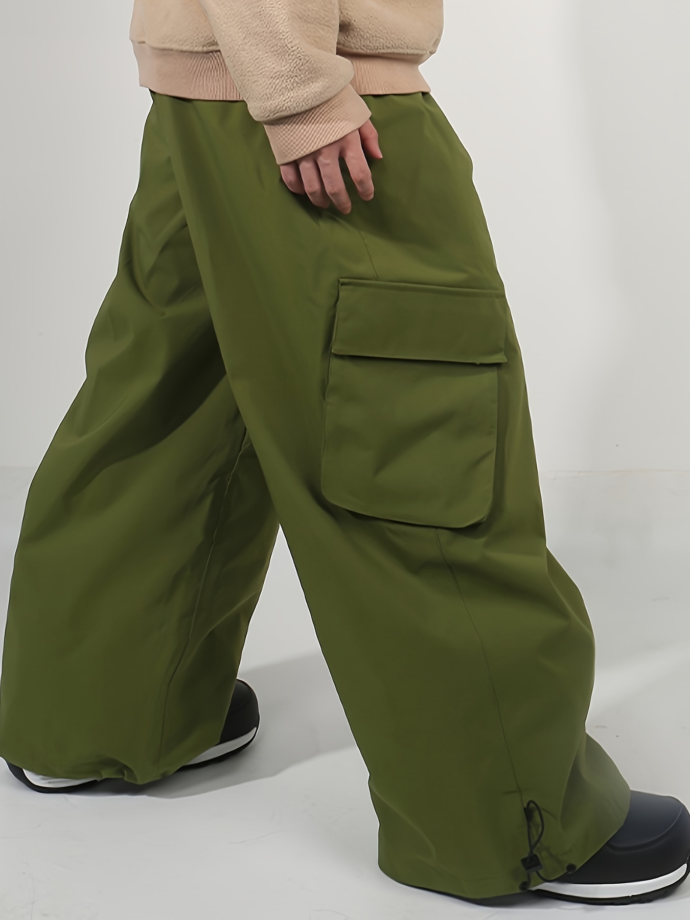 mens ski pants windproof thermal winter snow pants zippered Temu - Main Image