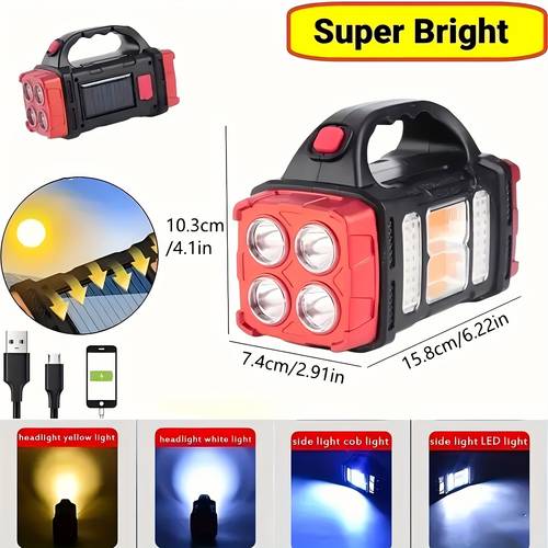 led camping flashlight lasting 72 hours portable hiking emergency rechargeable usb c fast charge outdoor equipment