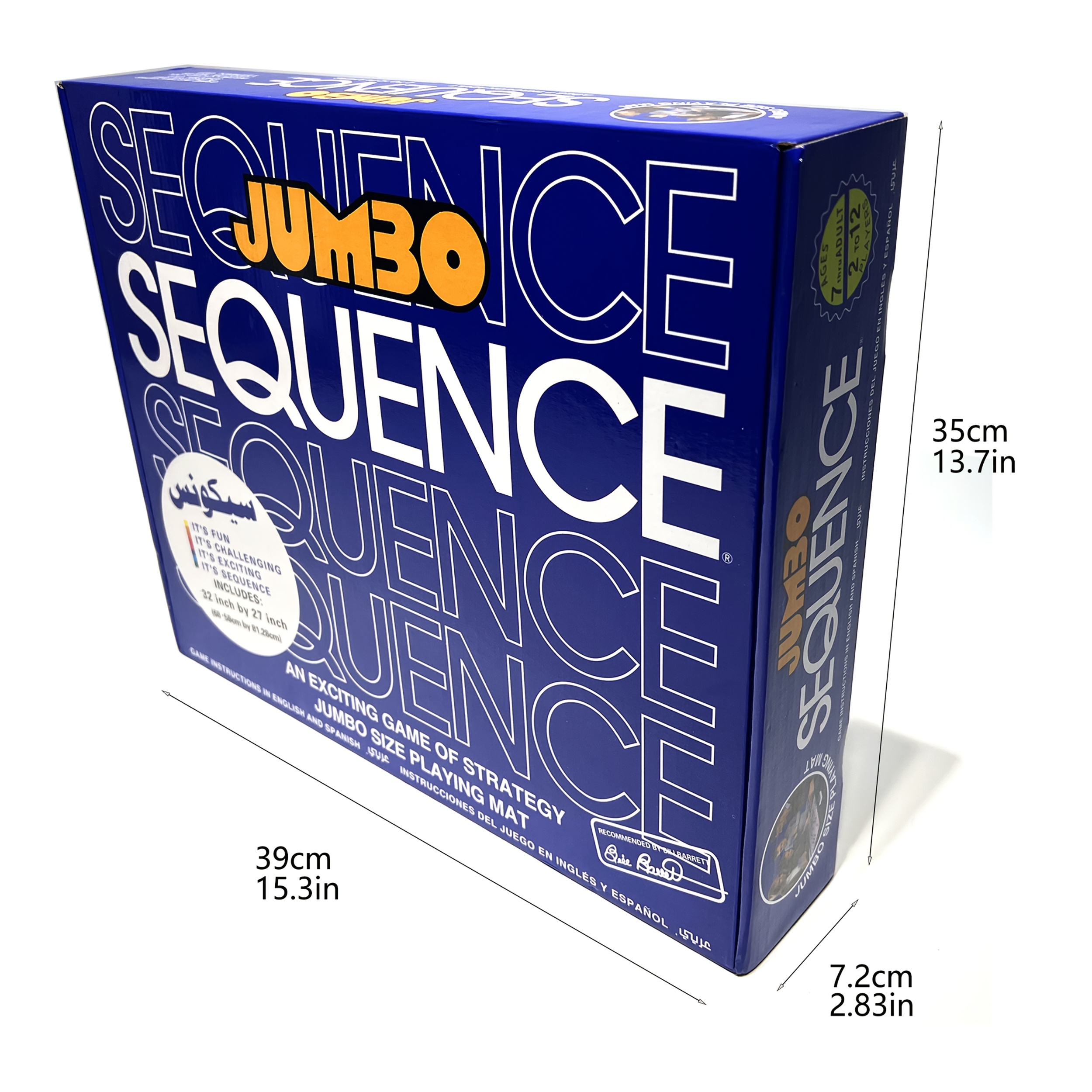 Classic Sequence Board Game - New Edition, Family-Friendly Card Game for Ages 14 and Up, Plastic and Paper Materials, No Electricity Required, Featherless, Perfect for Parties and Social Gatherings