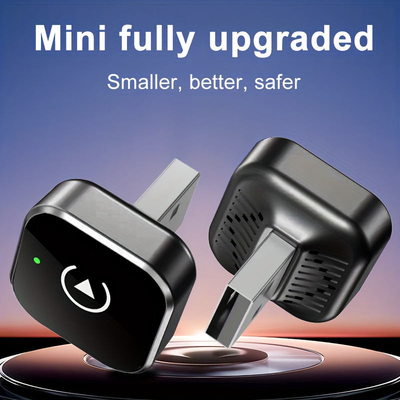 Adaptador Android Auto 2 en 1 2025 CR CarPlay Inalámbrico, Convierte Cableado a Inalámbrico, Inalámbrico Incorporado, Adaptador Carplay Inalámbrico, Conectividad Incar, Conectividad de Alta Velocidad, Usuarios de Smartphone, Conectividad Fiable, Adaptador Inalámbrico para Viajeros Diarios