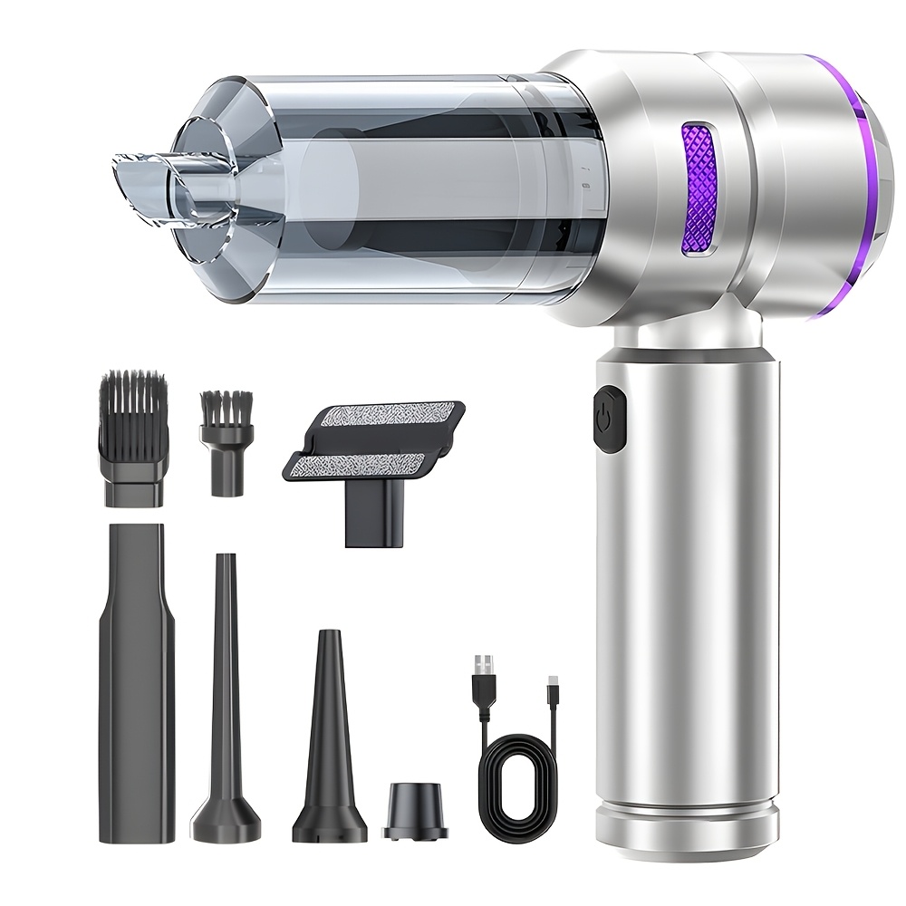 TEMU Handheld Vacuum Suitable For - 29000pa Powerful Suction Vacuum Cleaner With Blowing Function, 4-in-1 Portable Vacuum Suitable For Pet Hair,,