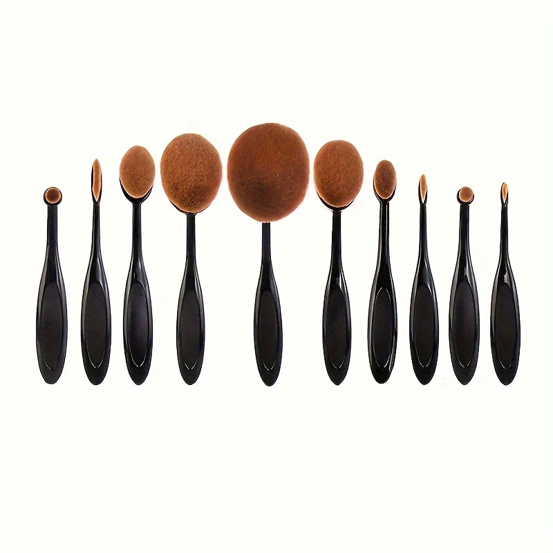 

10pcs/set Smooth Blender Brush Set Drawing Painting Brushes Flat Kit For Offering An Easy Application Of All Water-based Inks When Paper Card Making