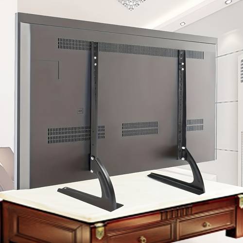 Meuble TV avec Pieds à Hauteur Réglable et Base Robuste - Compatible pour Téléviseurs de 14 à 40 Pouces, VESA 400x200mm, de 39.92 KG, Design Bas pour Écrans Plats, Construction Solide de Place Cinéma, Salon, Chambre, Bureau - Idéal pour Décor Moderne