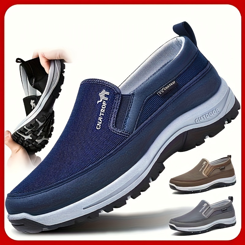 

Men's Casual Comfortable Slip On Sneakers, Lightweight Non-slip Sneakers For All Seasons