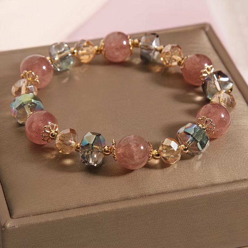Strawberry Crystal Bracelet - Elegant and Chic Jewelry