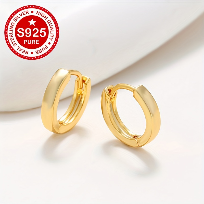 925 Pure Silver Hypoallergenic Circle Earrings