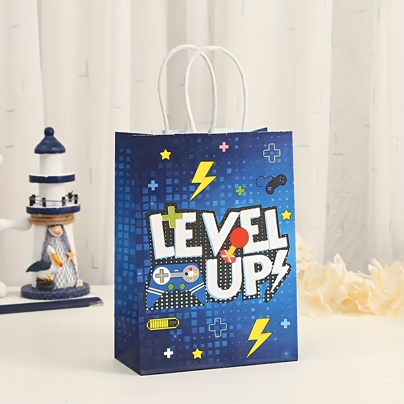 Videogame feestzakjes voor feestjes, 50 stuks spel op plastic goodiezakken, 16 x 25 cm, traktatiezakjes voor jongens, kinderen, gaming, videogame, verjaardagsfeestartikelen