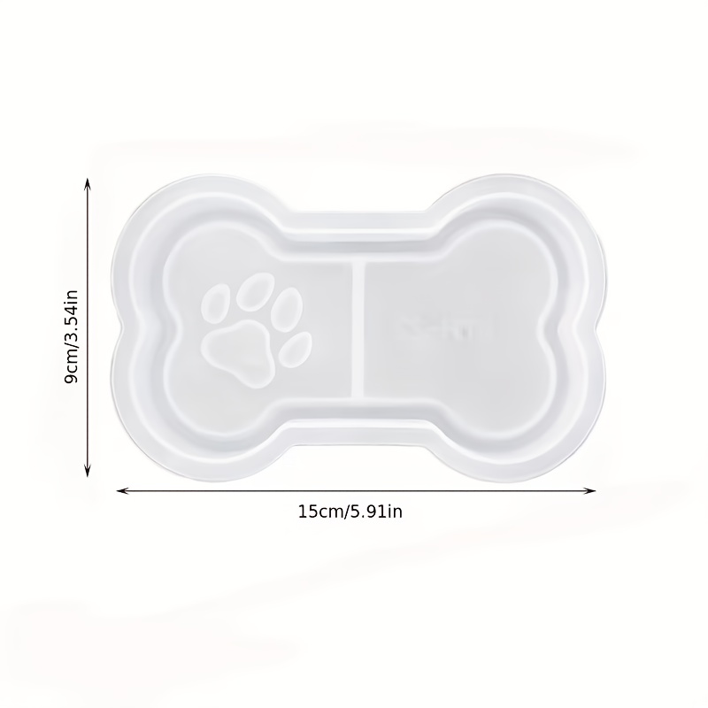 TEMU 【用シリコンモールド】骨トレー シリコン樹脂モールド、香り付き石膏ルエポキシ樹脂モールド、骨 猫の肉球 食器収納トレー モールド