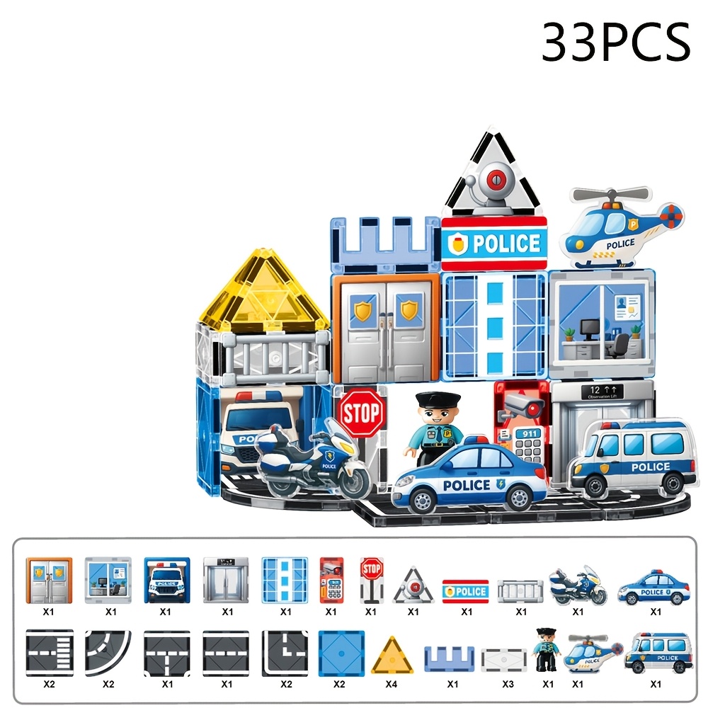 Large Size Magnetic STEM Education Learning Construction Set