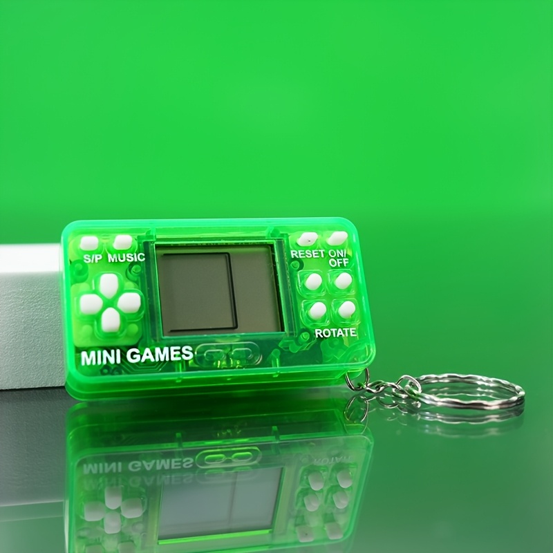 1個 レトロビデオゲームキーホルダー 携帯型ハンドヘルド
