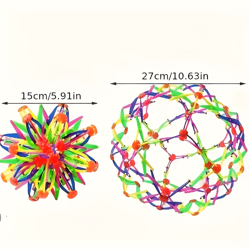 Image of 1 Foldable And Expandable Magic Breathing Ball Toy For Children And Adults, A Retractable Ball Toy, Sensory Play, , Interactive Toy, Lightweight Design, Safe And Beneficial, Stretchable Ball