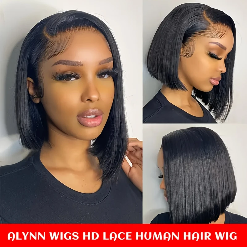 bob wig huamn hair glueless wigs 250 13x6 full straight human hair wigs hd straight lace frontal wig brazilian long bone straight human hair lace front wigs for women 1 human hair wig with baby hair details 1