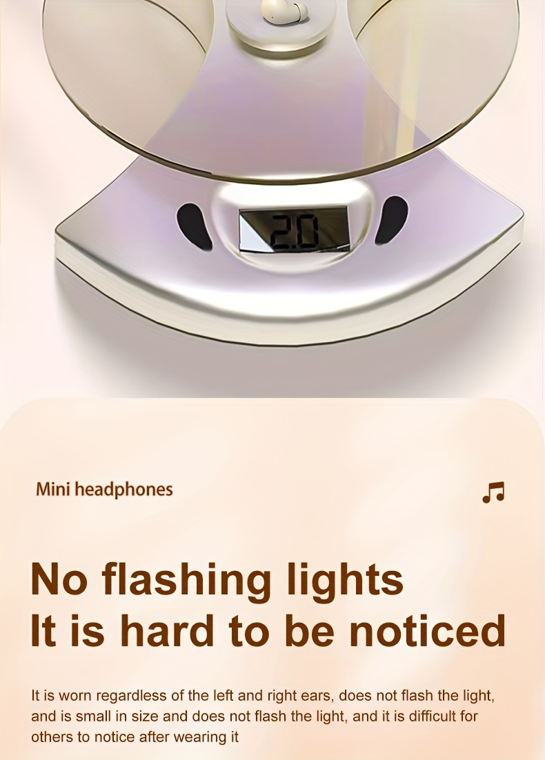 Invisible Sleeping Headphones - Ultra Small Mini In Ear Sports 6.0 Bluetooth Wireless Earphones, 6D Bass Sound Effect HIFI Music Earbuds, Low Latency, Dual Noise Reduction, And Sleep/Game Mode, Surprise Gifts for Couples, Students, And Adults