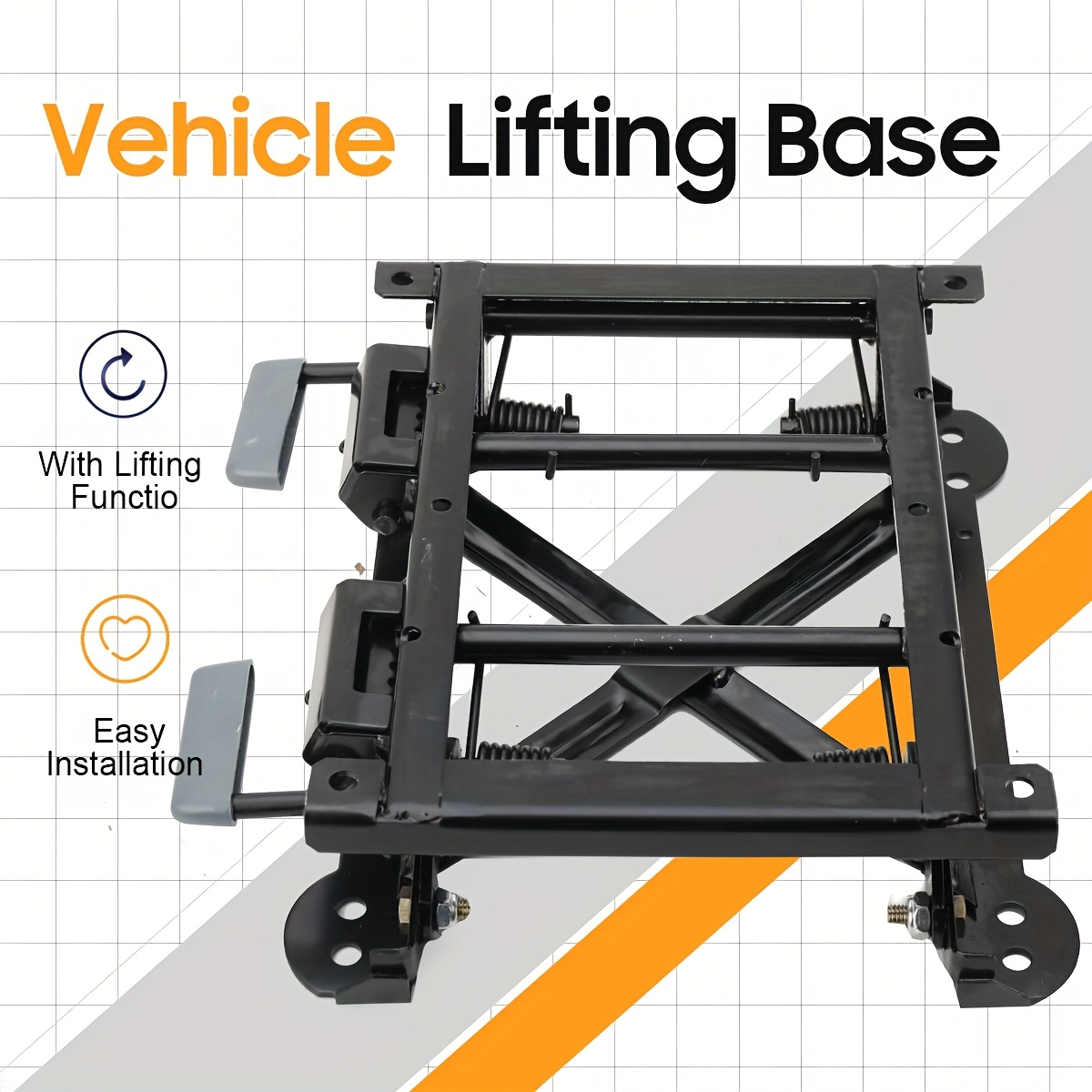 Universal Car Seats Height Adjuster, Steel Alloy Lifting Base