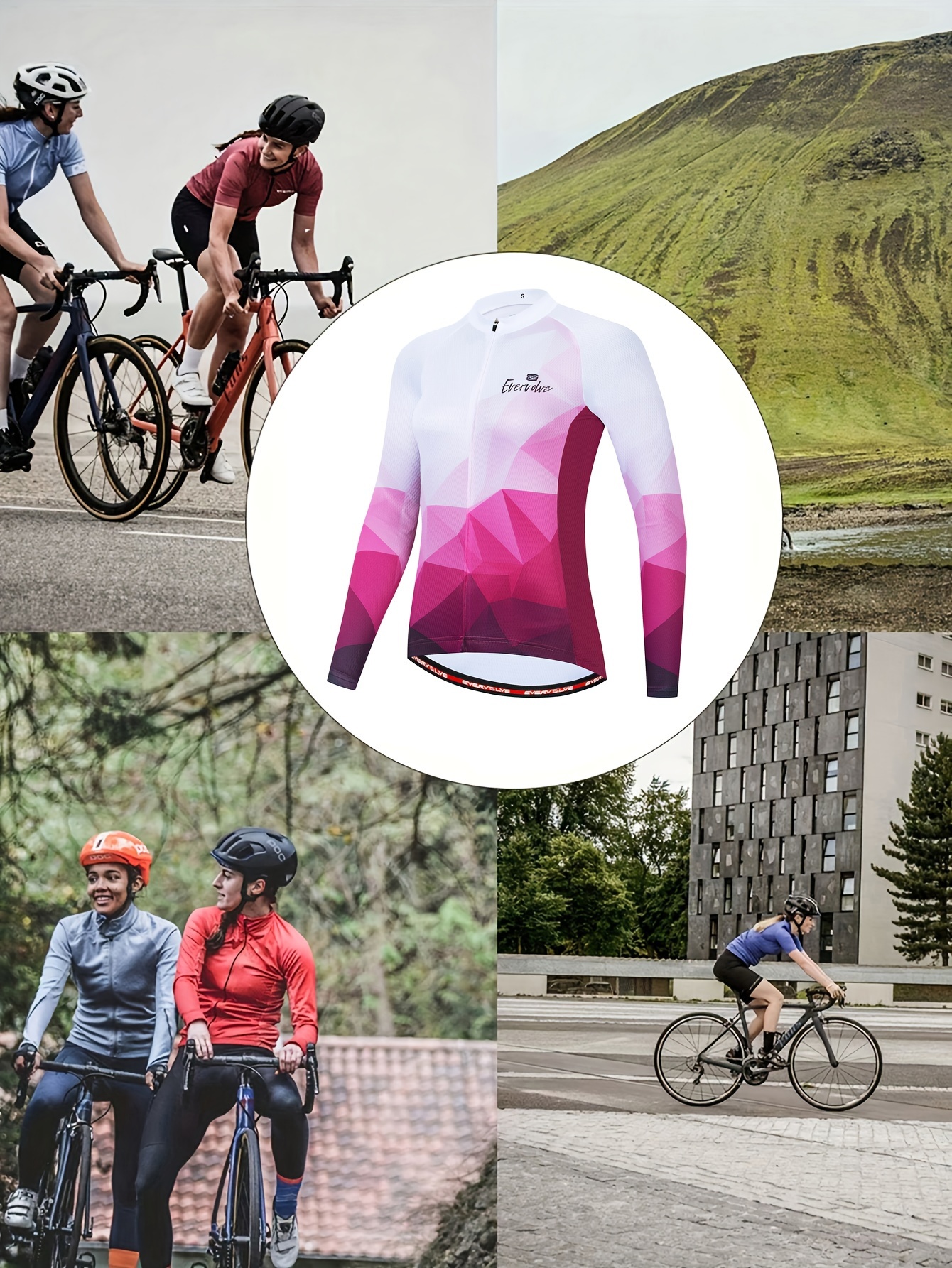 camiseta ciclismo larga mujer otoño Temu Dominican Republic