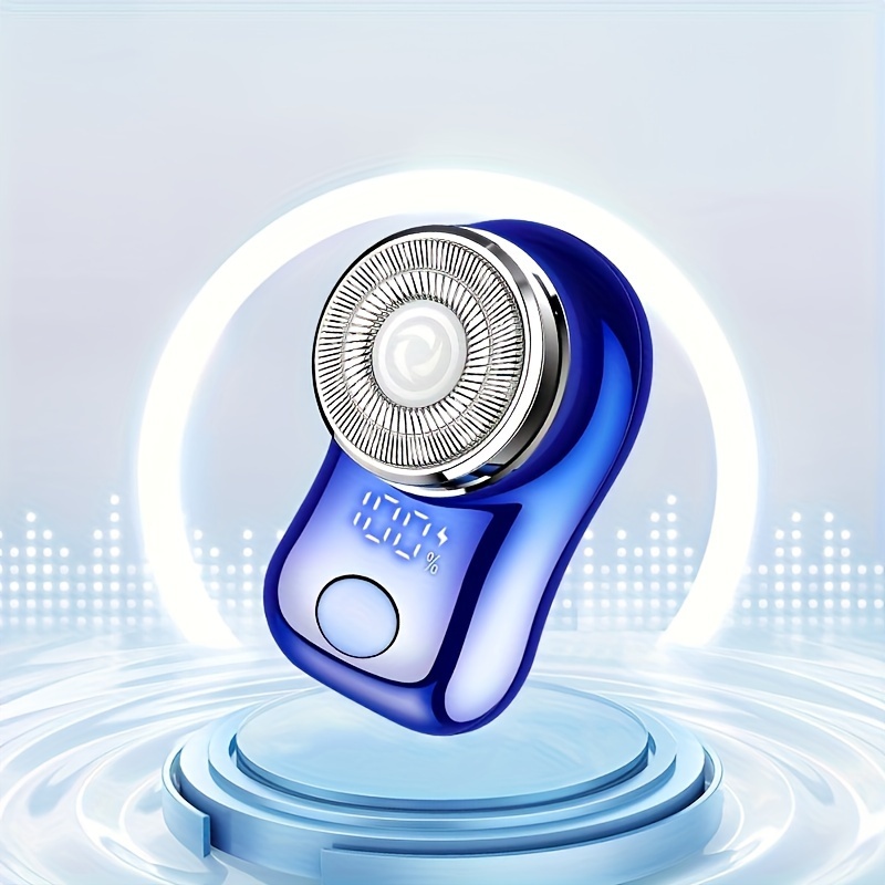 

Men's Electric Rotary Shaver, Rechargeable Waterproof Wet/dry Dual-use, Cordless Floating Head With Detachable Cover, Usb Charging, Lithium Battery, Portable Travel Car Razor - Ideal Gift For Men