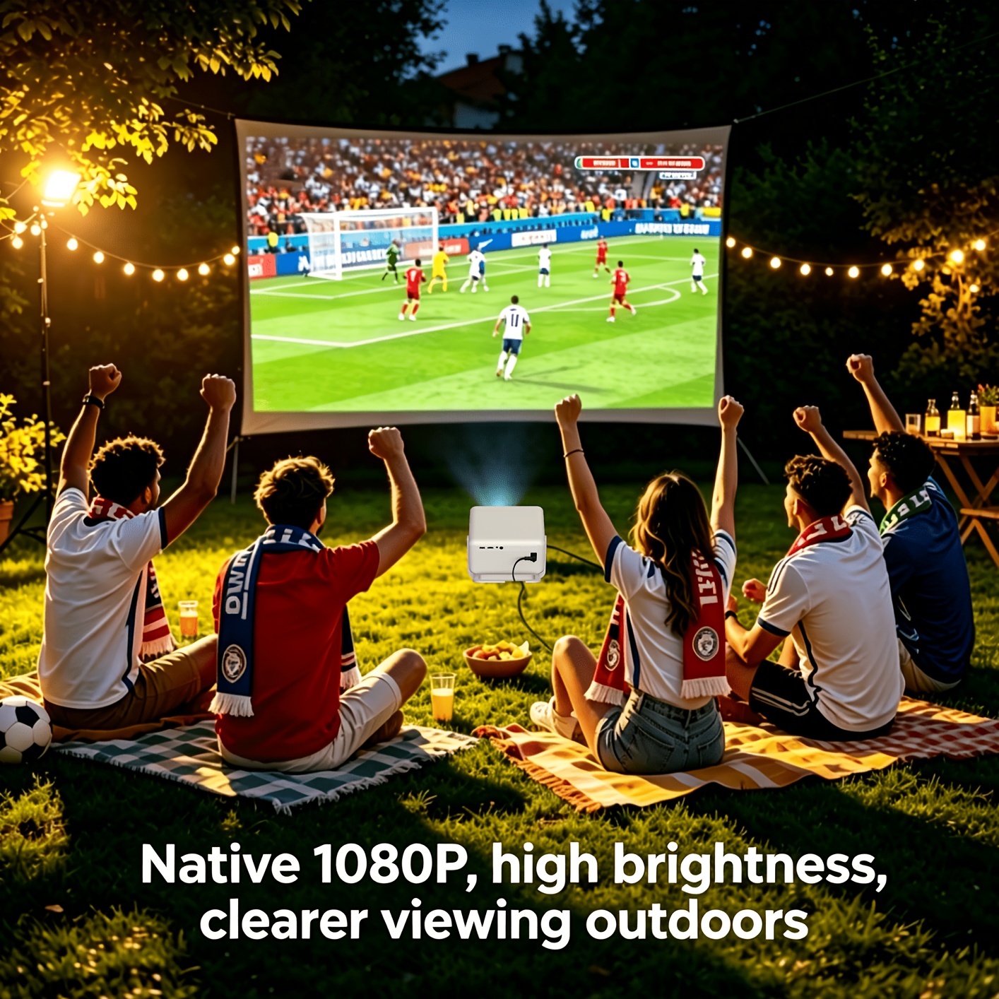 Xgody 14.0 Native 1080p Projector 8k Support With Wi-fi6 & Bt5.4, 680ansi, Auto Keystone Correction, Full Hd Smart Wifi Wireless Projector With Tv, Video Projetor For Home Proyector For Outdoor Movie