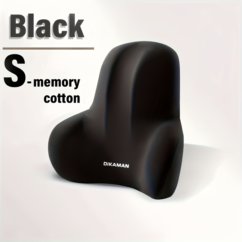 Image of 1pc Ergonomic Lumbar Support Pillow For Coccyx Pain, Comfortable Microfiber Material, Suitable For Car And Office Use, Memory Foam Office Chair Cushion, Back Support Pillow