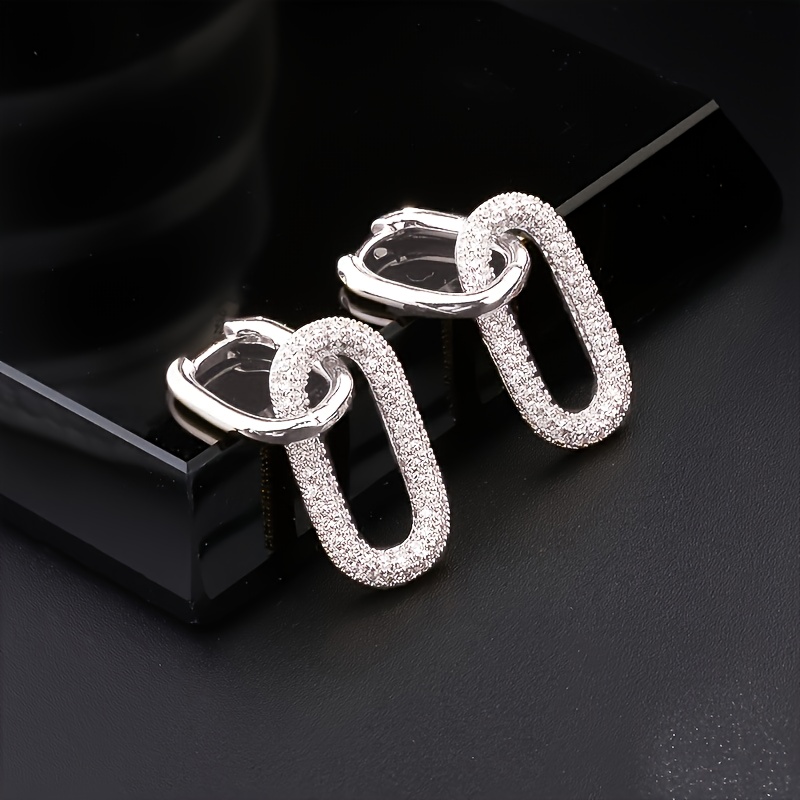 1 Pair Elegant Minimalist Clip Earrings Shiny