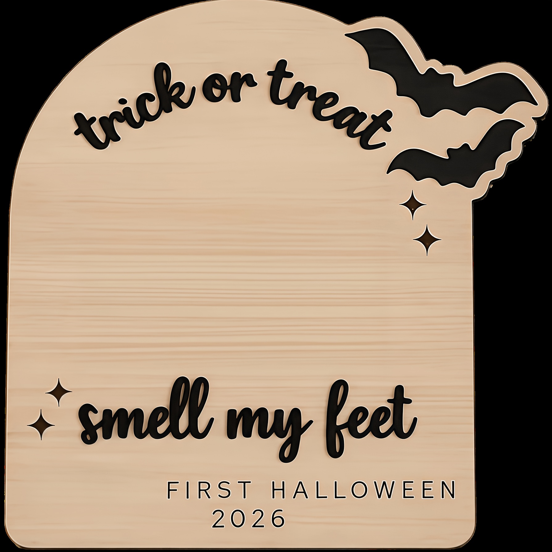 TEMU Plaque du Premier Halloween, Souvenir d'Halloween à Faire Soi-Même, Plaque en Bois, Parfait du Premier Halloween